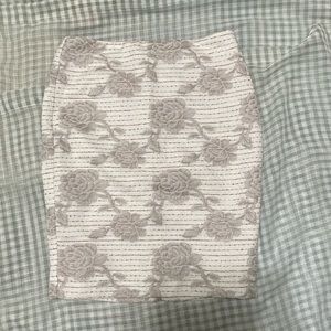 Ann Taylor light and dark skirt with flower patterns. Still w/ tags. Never worn